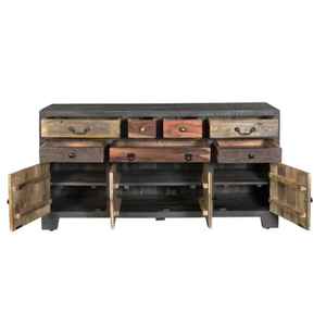 <b>Vintage</b> Craft Solid Wood Sideboard Rustica Heritage Old Town Rustic Buffet <b>Cabinet</b> Multi Color Storage Unit Modular Handmade - Product Image 2