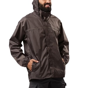 Lightweight Outdoor Waterproof Zipper Windbreaker Running Training Wear Breathable Plus Size Custom Logo <b>Men</b> Windbreaker <b>Jacket</b> - Product Image 5