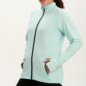 Chaqueta Deportiva de Invierno para Mujer, Personalizada OEM, Transpirable, con Cuello Alto, Resistente al Viento, con Cierre, para Correr, Gimnasio y Actividades al Aire Libre - Product Image 3