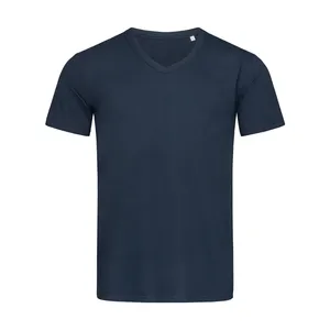 T-shirt personnalisé à col en V Ben, merchandising promotionnel personnalisé - Product Image 4