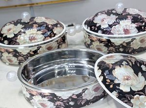 หม้อและหม้อปรุงอาหารไม้สวยงามดีไซน์ร่วมสมัยพร้อมผิววอลนัทสำหรับใช้ในบ้านและในโรงแรม - Product Image 3