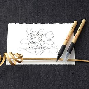 [KURETAKE] Kuretake Bimoji feutre pinceau stylo pour Manga/calligraphie, pointe superfine (XT1-10S) (10 pièces) stylo plume stylo pinceau à encre - Product Image 5