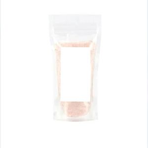 Sac de pochette d'emballage de sel de mer en plastique avec logo privé personnalisé pochette de sel rose de l'Himalaya debout avec fenêtre transparente - Product Image 6