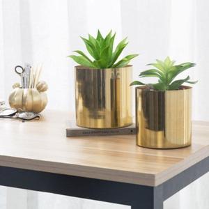 Elegante juego de jarrón de metal con diseño clásico para la decoración del hogar y la Oficina, jarrón de metal de tamaño y forma personalizada con acabado pulido dorado - Product Image 1