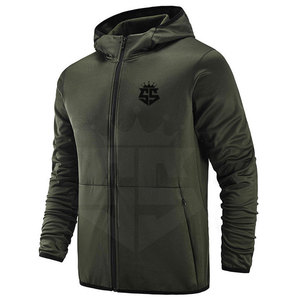 Sweat-shirts de sport à capuche en coton mélangé, couleur unie, légers, pour l'hiver, service OEM, vente en gros, écologiques, respirants, en polaire, pour hommes - Product Image 1