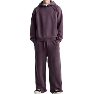 High Quality <b>Men</b> Customization <b>Pullover</b> Tracksuit Unique Quantity Clothing Manufacture Blank Plain 100% Cotton Fleece For <b>Men</b> - Product Image 1
