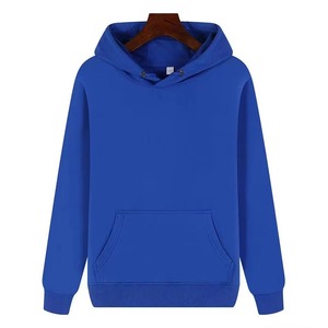 Sweat-shirt à capuche uni pour homme et femme, avec logo personnalisé imprimé, design OEM, coupe décontractée, pour l'hiver - Product Image 1