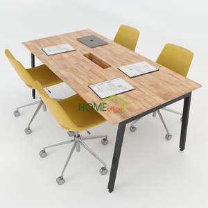 Contemporary Solid Wood Aton Concept 180x90 Hotel Conference <b>Table</b>-<b>Office</b> Furniture - Product Image 1
