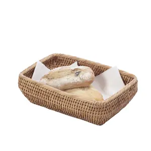Made In India Rattan Bread Basket High Quality Premium Jute Bread Basket Elegant For Home Kitchen Beakery Usage In Wholesale