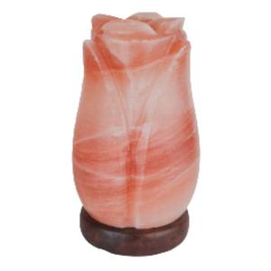 Lampe de sel de l'Himalaya en cristal rose sculpté à la main en forme de rose, écologique, taille personnalisable, décoration d'intérieur, mascotte, logo personnalisé, mariage - Product Image 5