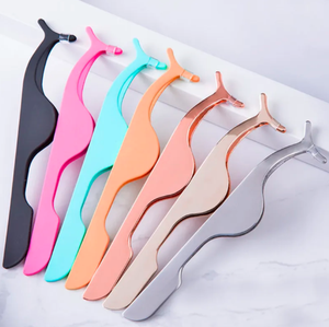 Pince à épiler professionnelle pour sourcils en acier inoxydable, pointe en fibre, prise en main parfaite, réutilisable, légère, sûre, marque privée, PVC - Product Image 2