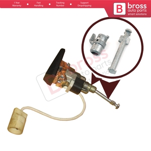 Juego de Reparación de Cilindro de Cerradura de Puerta Delantera Izquierda BDP507, 44.8 mm, 1247600177 para W124 S124 - Product Image 5