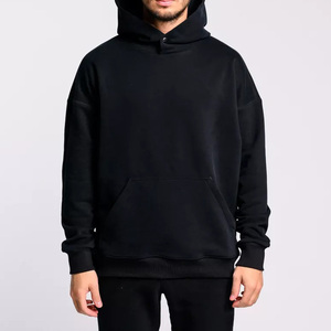 Moda invierno Especial 100% algodón suave bolsillo frontal Sudadera con capucha para hombres Musthave prendas de vestir cálidas Chaqueta ligera con logotipo personalizado - Product Image 1