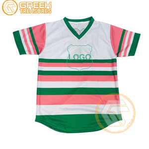อัลฟ่าที่ปรับแต่งได้ |   เสื้อยืดสตรีคอวีแขนสั้นเป็นมิตรกับสิ่งแวดล้อมระบายอากาศได้ดีคุณภาพสูงแบรนด์ GREEK TREASURES - Product Image 6
