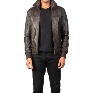 OEM personalizado hombres primavera otoño transpirable impermeable chaqueta cortavientos de cuero precio razonable material de algodón - Product Image 1