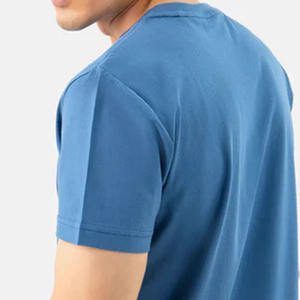 T-shirt pour hommes de haute qualité Premium 100% coton poids lourd vente en gros plaine en vrac t-shirts pour hommes - Product Image 5