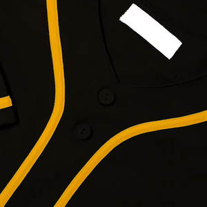 Ropa deportiva personalizada, uniformes de béisbol personalizados, camiseta con logotipo personalizado, camiseta de béisbol negra en blanco, camiseta de béisbol - Product Image 4