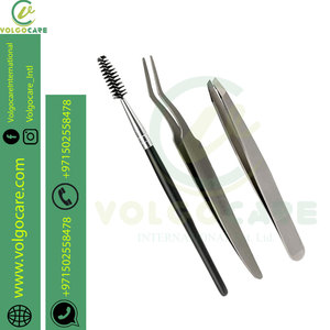 Pinzas inclinadas de acero inoxidable de alta calidad, pinzas clásicas para cejas de grado médico para mujeres y hombres, herramienta de bricolaje de precio razonable - Product Image 3