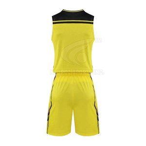 Ensemble de maillots de basket-ball sans manches pour hommes, légers, respirants, 100% polyester, impression de logo personnalisée, taille plus, séchage rapide - Product Image 2