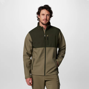 Men's Comfortable Waterproof Breathable Softshell Winter Puffer Bomber Jacket <b>Stand</b> Collar High Street Cotton/Polyester Directly - Product Image 1
