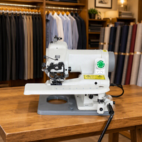 Petite machine à coudre à point invisible pour usage domestique, profondeur de point réglable, moteur servo, pour pantalons, chemises, ourleur invisible