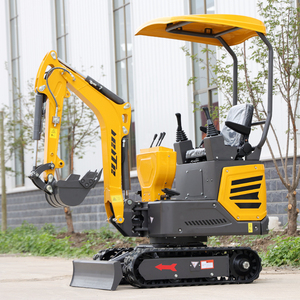 Miniexcavadora Industrial AET H12 con Capacidad de Cucharón de 0.03m³, Alta Potencia de Excavación, Componentes Centrales del Motor en Color Amarillo - Product Image 2
