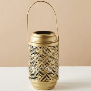 2025 Bougeoir votif en métal doré de conception marocaine de vente chaude pour des décorations de mariages, de maison et d'événements - Product Image 6