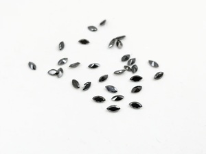 Diamant noir géométrique perle lâche bricolage artisanat idée Marquise coupe pierre 100% naturel lâche facettes diamant noir cadeau personnalisé - Product Image 6