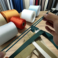 Cordon en polyester tressé élastique et durable, respectueux de l'environnement, avec embout en plastique pour vêtements, textiles de maison et accessoires de chaussures