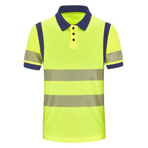 Vêtements de travail légers et respirants Chemise vert citron Chemises polo haute visibilité pour le travail en plein air Chemises d'approvisionnement d'usine OEM - Product Image 2