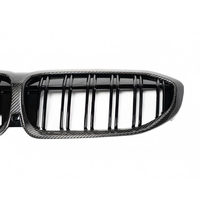 Pour BMW Série 3 G20 G21 320i 325i 330i 340i Grilles de calandre avant en fibre de carbone véritable 2019-2022
