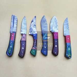 Couteau de chasse en acier damas Bushcraft couteau de survie EDC avec manche en bois couteaux de survie personnalisés - Product Image 6