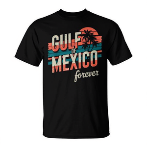 Camiseta retro vintage Gulf Of Mexico Forever con diseño del Golfo de México - Product Image 2