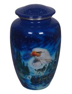 โกศใส่เถ้ากระดูกทำจากอะลูมิเนียมสไตล์อเมริกันคลาสสิกของตกแต่งในร่มทำจากโลหะเคลือบเงาสำหรับใส่เถ้ากระดูกของสำหรับผู้ใหญ่ - Product Image 2