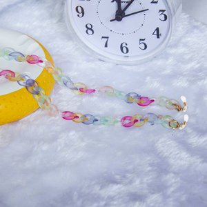 Bracelet de lunettes de fruits de dessin animé en polyester à la mode et polyvalent multicolore polyvalent chaîne de lunettes mate givrée 70cm - Product Image 6