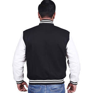 Meilleure qualité nouveau Style Sport sur mesure laine polaire collège veste pour adultes jeunes Baseball Letterman hommes taille toile tissu - Product Image 3