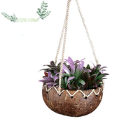 Pot Tanaman dari Kulit Kelapa Eco2go Vietnam dengan Merek Kustom - Pot Alami Tahan Busuk dengan Drainase untuk Anggrek & Pembibitan Dalam Ruangan