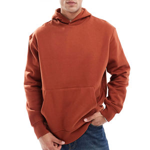 เสื้อฮู้ดดี้สะพายไหล่สำหรับผู้ชายผ้าฟลีซผ้าฝ้าย100% 450จีเอสเอ็มบ็อกซี่ฟิตสำหรับผู้ชายกำหนดโลโก้พิมพ์โลโก้ได้เองระบายอากาศได้ดีเสื้อมีฮู้ดฮิปฮอปสำหรับผู้ชาย - Product Image 4