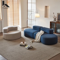 Modernes Luxus-Samtsofa-Set mit verstellbaren Funktionen und langlebigem Design für Wohnzimmer und Schulen – Knochenloses Sofa