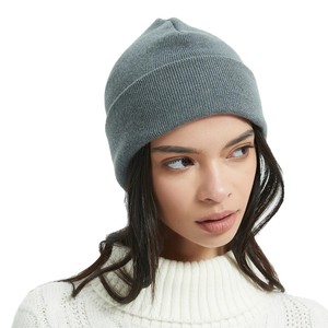 Venta caliente gorro de impresión personalizado para hombres mujeres Cable acanalado Merino acrílico/algodón tejido Cachemira sombreros Logotipo de diseñador - Product Image 1