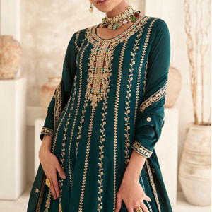 Trajes de fantasía para mujer Salwar Kameez paquistaní de buena calidad, traje pesado étnico, costura Punjabi disponible, trajes de lujo al por mayor - Product Image 5