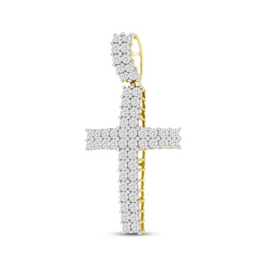 Pendentif croix personnalisé de luxe avec diamants VVS Moissanite collier glacé unisexe cadeau pour tout le monde - Product Image 2