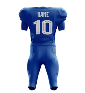 Uniforme de fútbol americano personalizado, ajuste profesional con tela transpirable de secado rápido, paneles reforzados fuertes, mangas cortas - Product Image 2