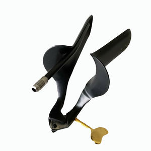 Pequeño espéculo Pederson con tubo de humo de acero inoxidable Fuente de alimentación manual recubierta LEEP - Product Image 3