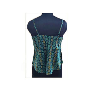 2023 Top de algodón Popular para mujer con cintura Smocking Casual estampado temporada de verano tela tejida al por mayor de proveedor indio - Product Image 2