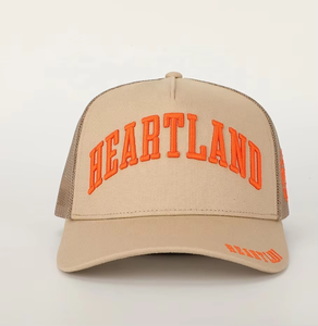 Casquette de camionneur 5 panneaux personnalisée de haute qualité avec broderie en maille chapeaux de camionneur sérigraphiés en gros - Product Image 5