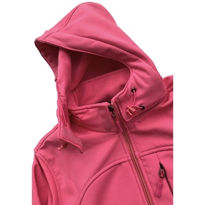 Veste softshell pour femme, imperméable, coupe-vent, respirante, à capuche, épaisse, personnalisable, haute qualité, vente en gros - Product Image 3