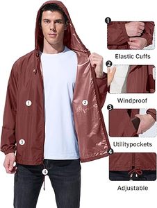 Wholesale Designer Men's Long Stand Collar Winter Windbreaker Jacket Lightweight Windproof Waterproof Breathable Casual Wear - Product Image 6