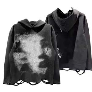 Sudadera con Capucha de Invierno con Lavado Ácido, Diseño Personalizado, Estampado Vintage, 100% Algodón Premium, Impermeable, Ecológica y Transpirable - Product Image 5