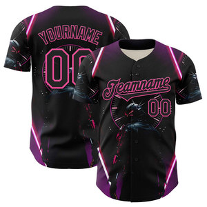 Maillot de baseball sur mesure maillot de baseball vierge en gros maillots de baseball de l'équipe de baseball imprimés par sublimation - Product Image 6